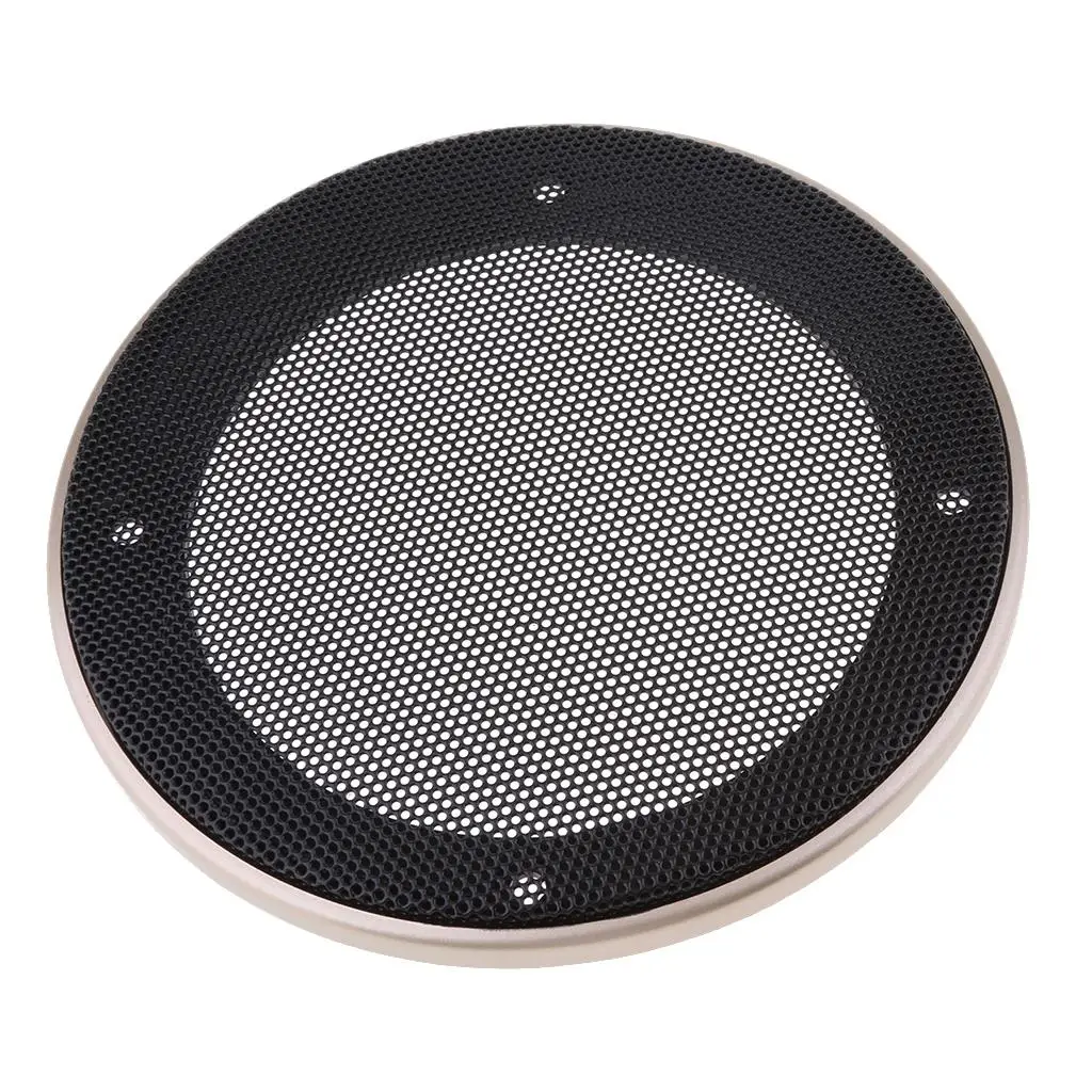 4 Inch Speaker Grills Cover Case with 4 pcs Screws for Speaker Mounting Home Audio DIY 128mm Outer Diameter Champagne
