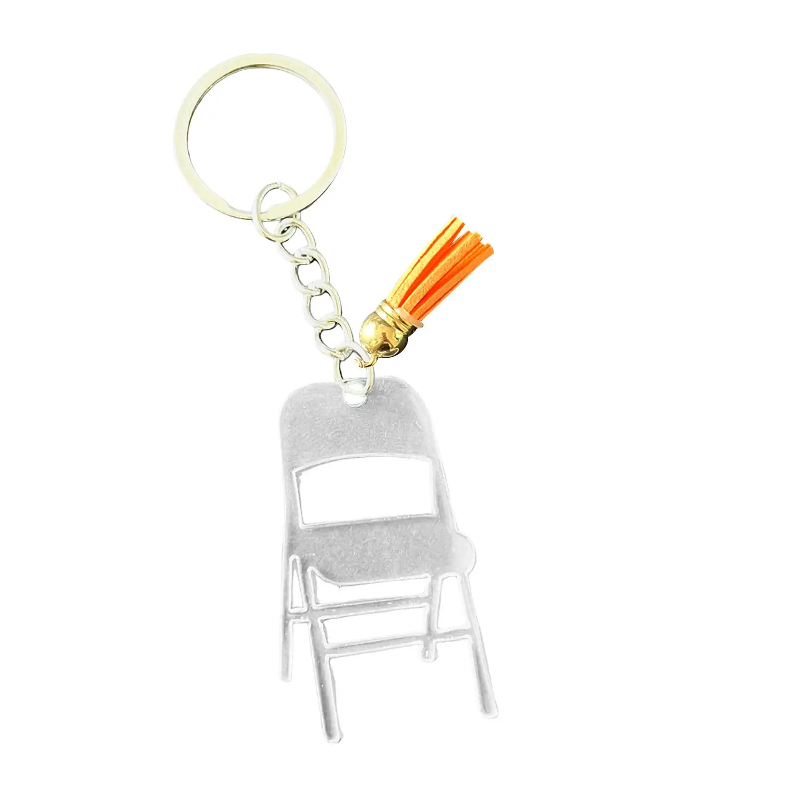 Bag Pendant Key Holder Acrylic Mini Backrest Chair Charm Keychain for Girls