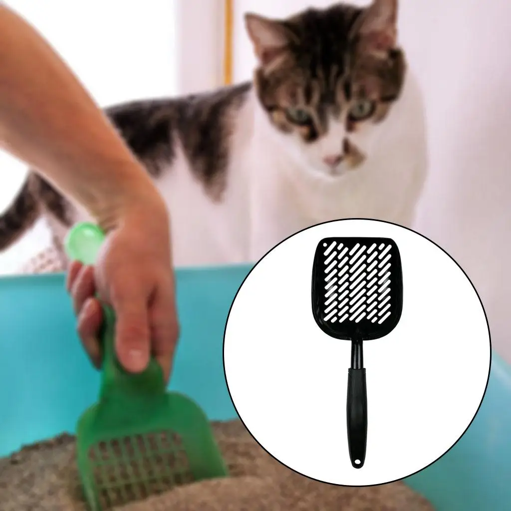 Aluminum Cat  Wide  Picker with Solid Handle Durable Cat Cleaner Tool with Hole Tool for Cat and   Sifting