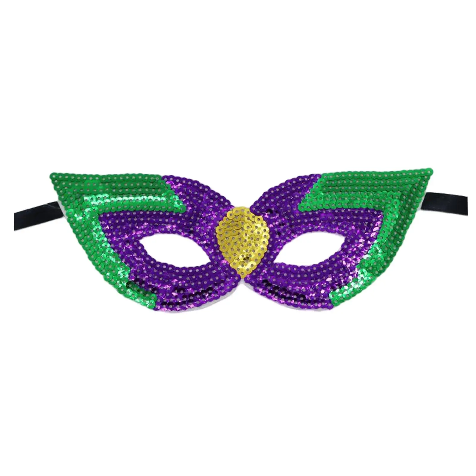 Glitter Masquerade Mask Half Face Eyemask for Club Prom Holiday Stage Performance