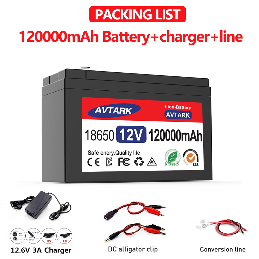 Title 2, New 12V 45Ah 50Ah 100Ah 120Ah lithium Battery P...