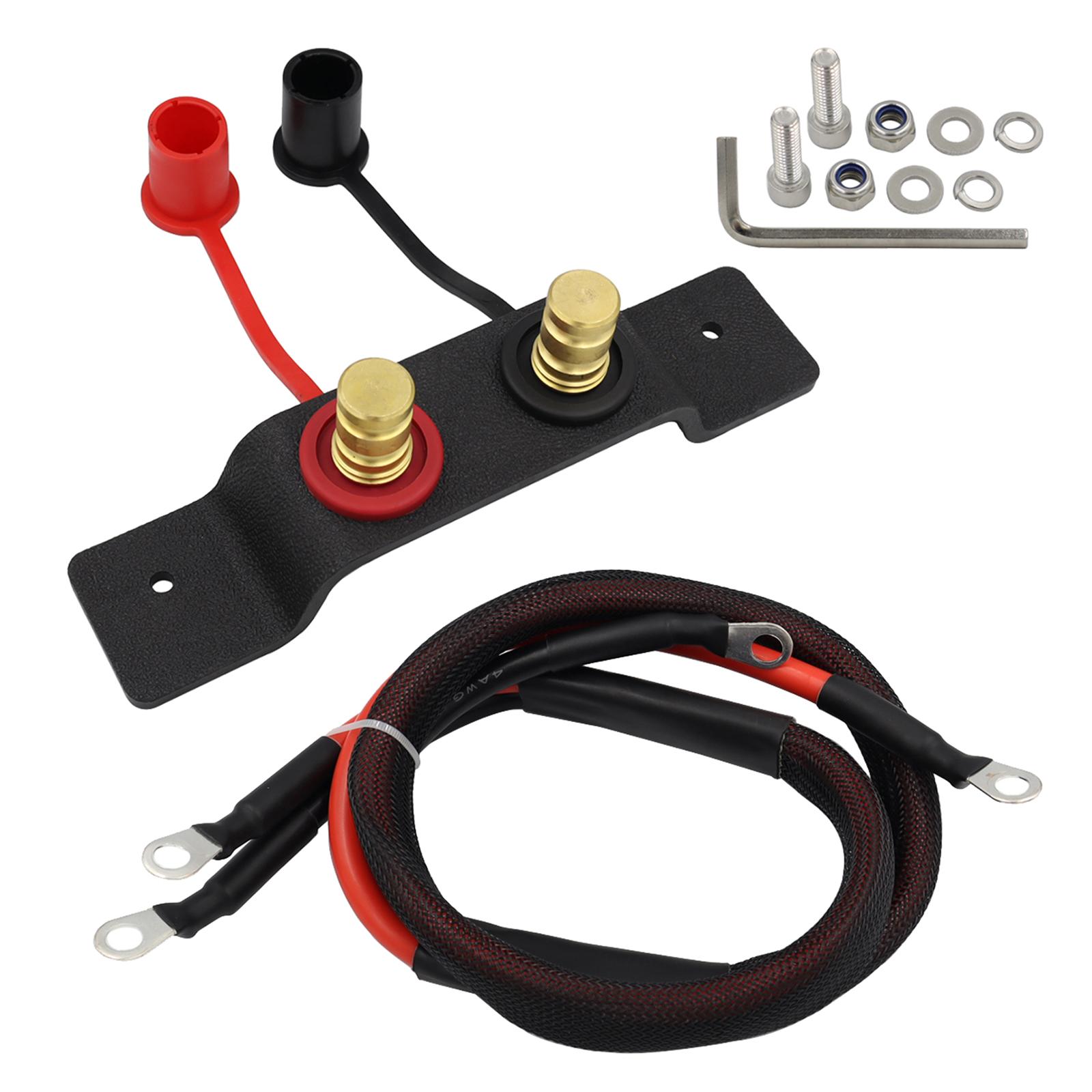 Battery Jump Post Quick Easy Charging High Voltage Cables for Can AM x3 Travel Trailers Lawn Mowers Trucks Boats