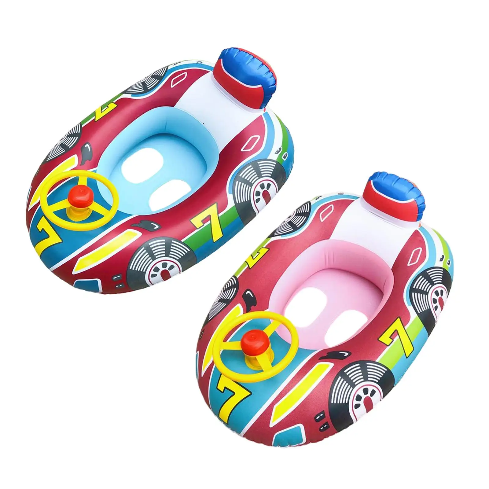 Inflatable Car Shape Children Baby Swimming Rings Float Seat Holidays Beach Boat Water Party Swim Aid Toys Swim Trainer