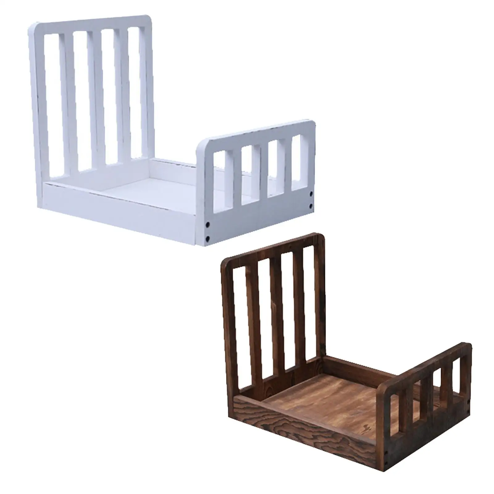 Photography Baby Bed Posing Props Photo Backdrops Photoshoot Boys Girls Mini Baby Retro Bed Infant Girls Newborn Small Furniture