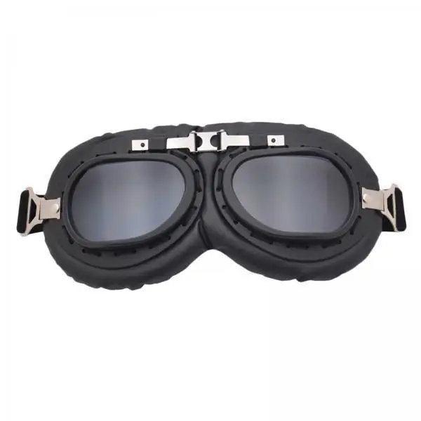12x Motorcycle Goggles  Vintage Anti-Scratch Sports Glasses Outdoor Eyewear for Half  Riding Touring Racer