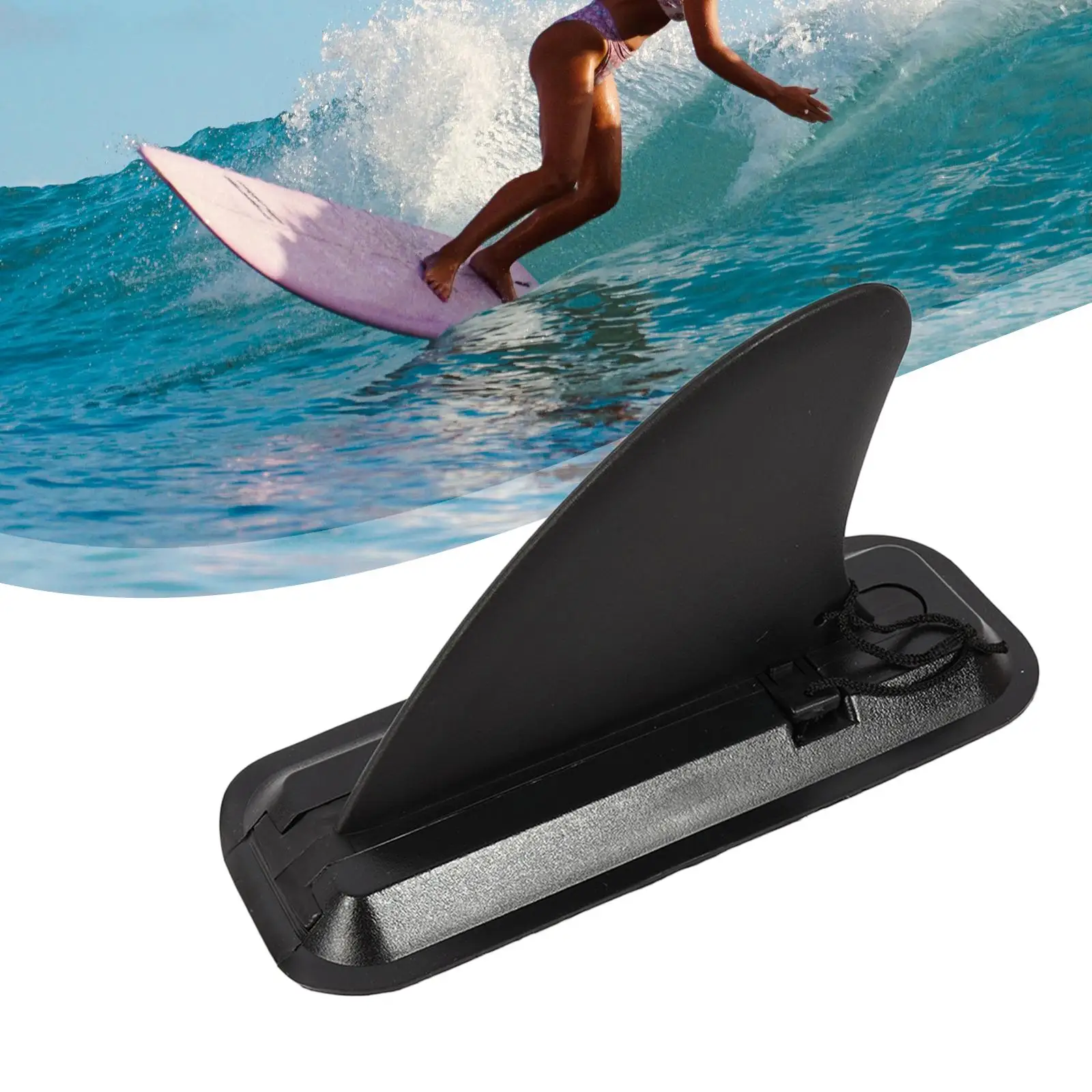 Surfboard Fins Surfboard Tail Rudder Single Center Fin Surf Fins Detachable Fin for Surf Boards Canoe Beach Surfing Beginners