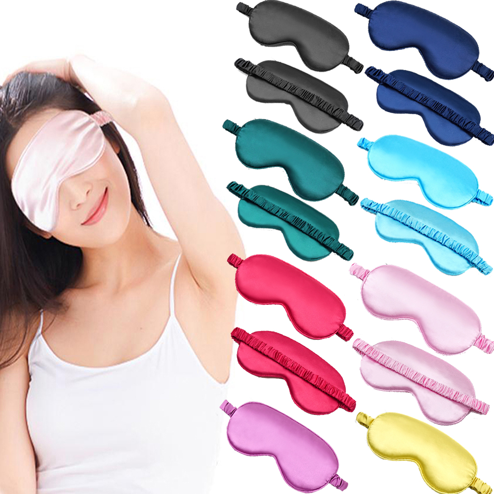 Best of Imitated Silk Eye Mask For Sleeping Breathable Eyeshade Cover Sleeping Mask For Travel Nap Soft Comfort Blindfold Night Eyepatch Reviews & Tips