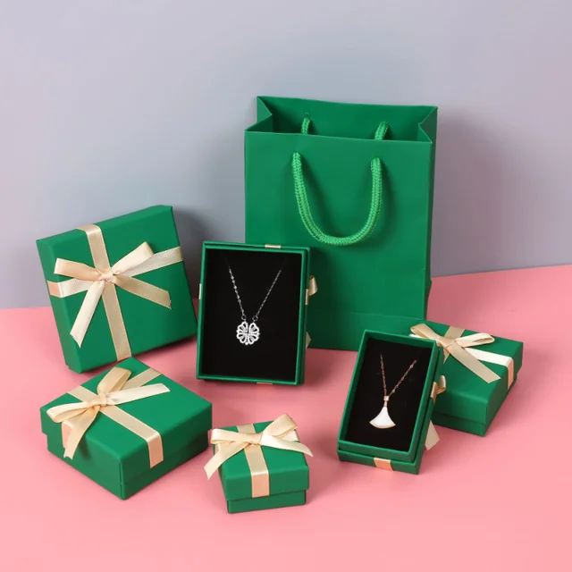 Light Green Paper Boxcraft Jewelry Gift Boxjewelry -   Jewelry packaging  bags, Paper gift bags, Packing jewelry