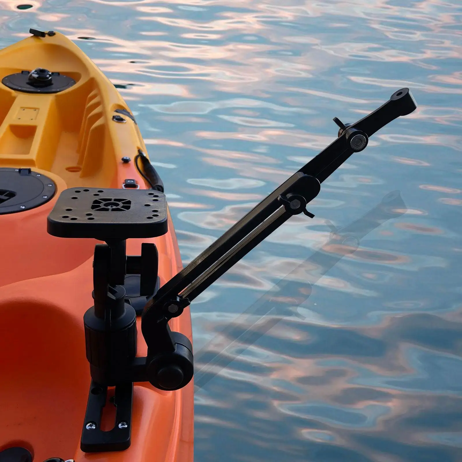 Fish Finder Mount Mounting Plate Transducer Mounting Arm Electronics Fishfinder Mount Bracket for Kayak