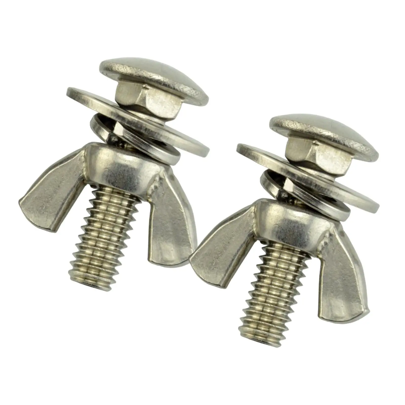 2x Tech Diving Butterfly Screw Bolts Wing Nut Set 316 Stainless Steel Thumb Screws Fastener Fit for Backplate Accessories