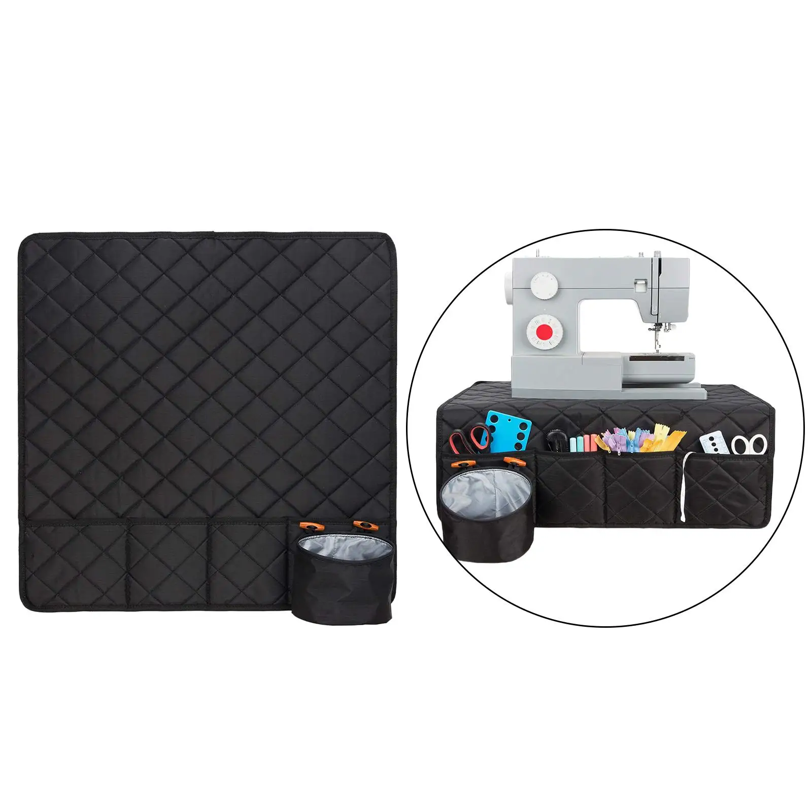 Sewing Machine Pad with Multiple Pockets Water-Resistant Sewing Machine Mat