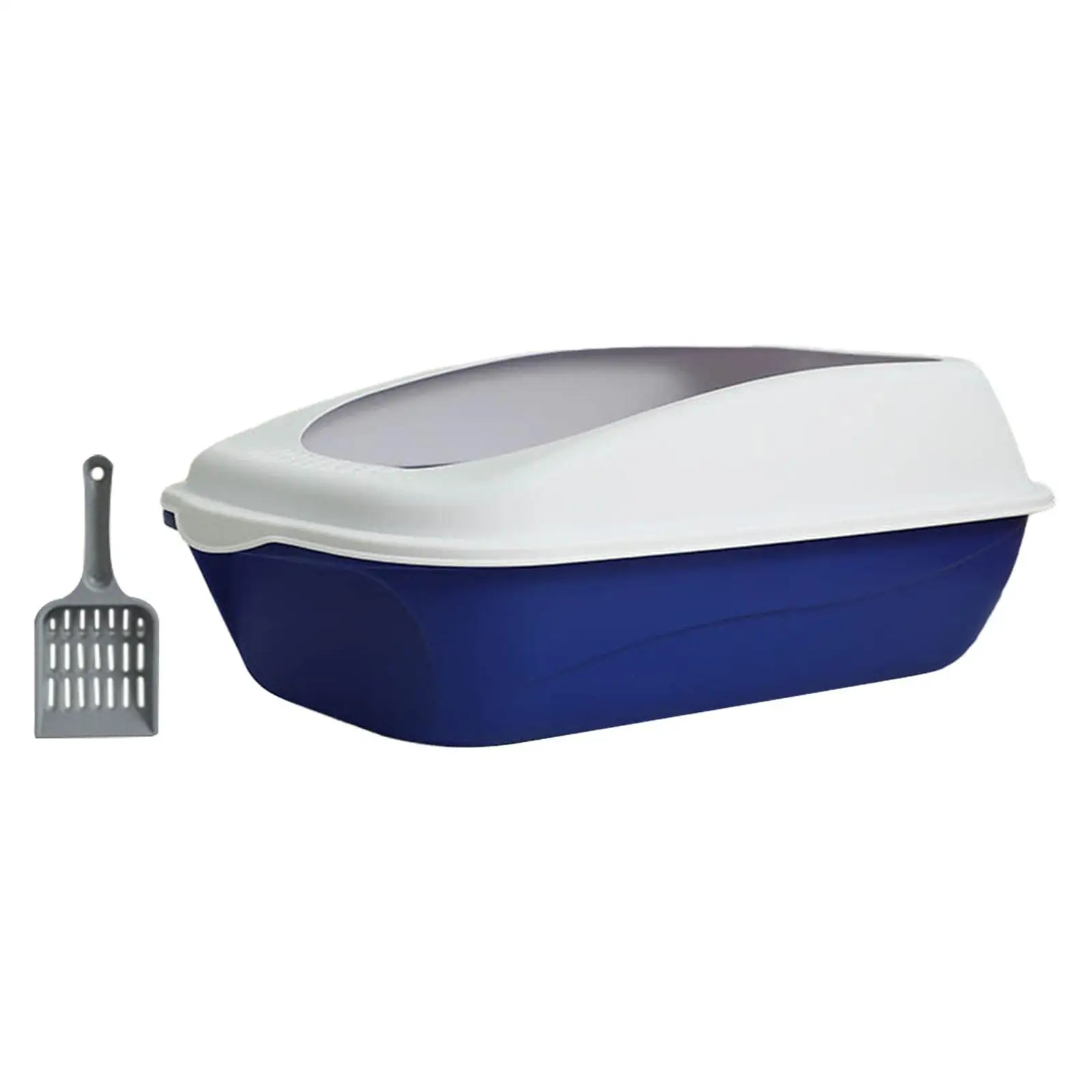 Pet Litter Pan with Scooper Large Pan Detachable Litter Pans for Rabbit Small and Medium Cats Indoor Cats Small Animals Hamsters