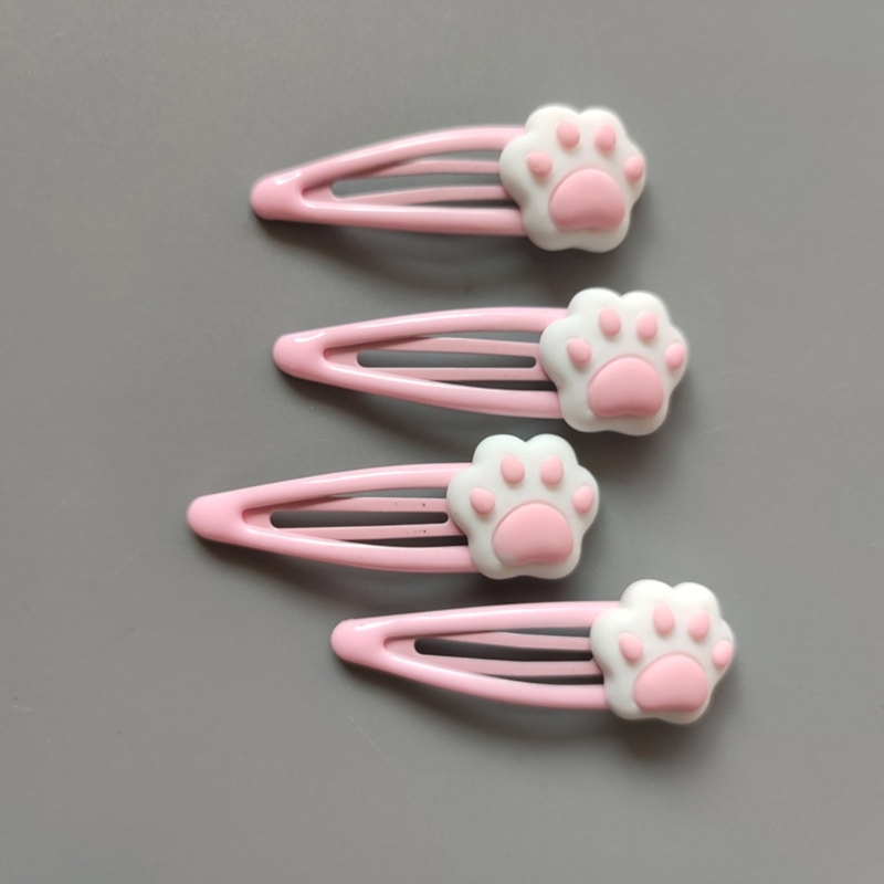 M2EA Cartoon Paw Form Haarnadeln Heißer Mädchen Cartoon Haar Clip Kopfschmuck Y2k Stil Cartoon Paw Haar Clip für Frau – Detail 3