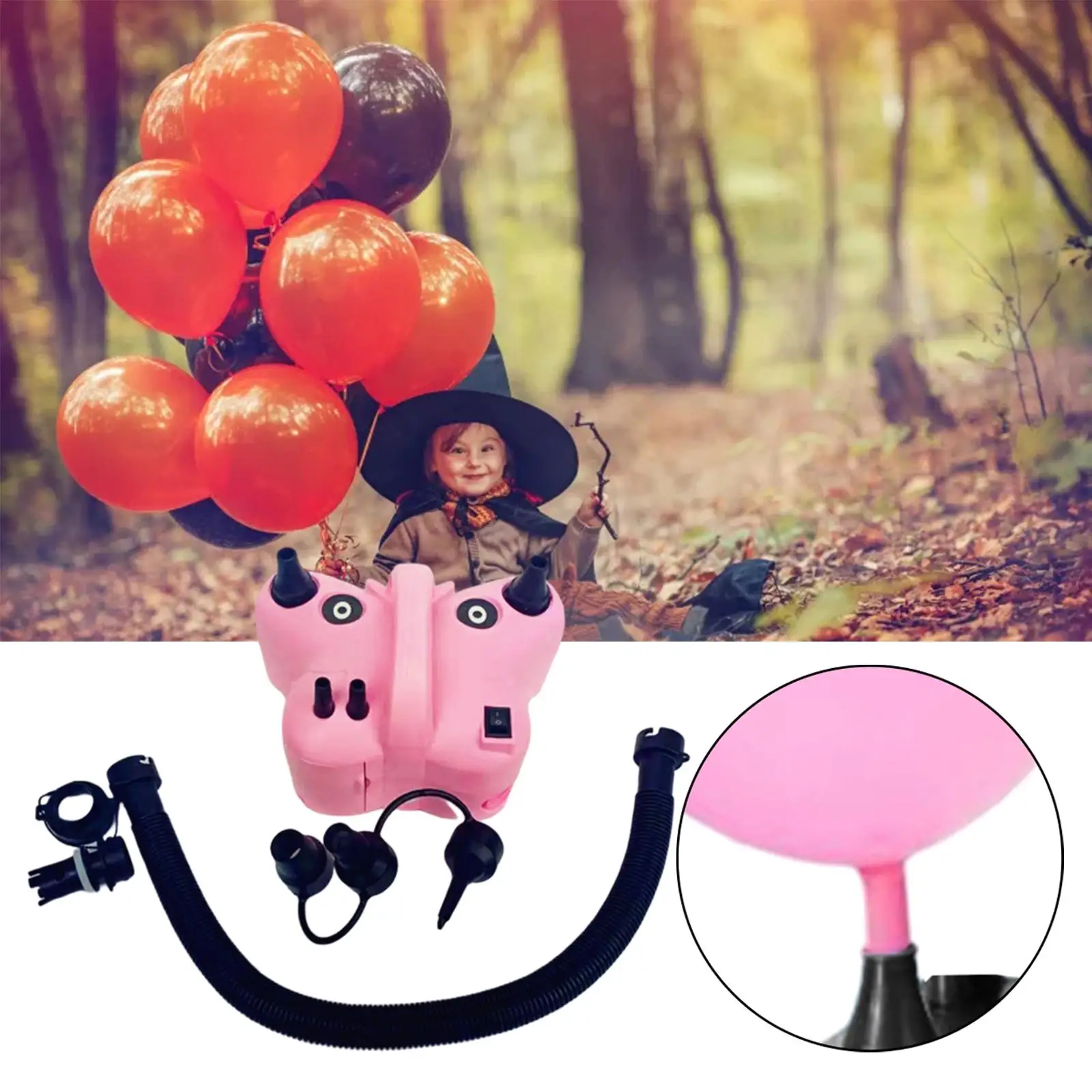 Electric Balloon Inflator for Ballon Arch Garland Air Mattress Yoga Ball