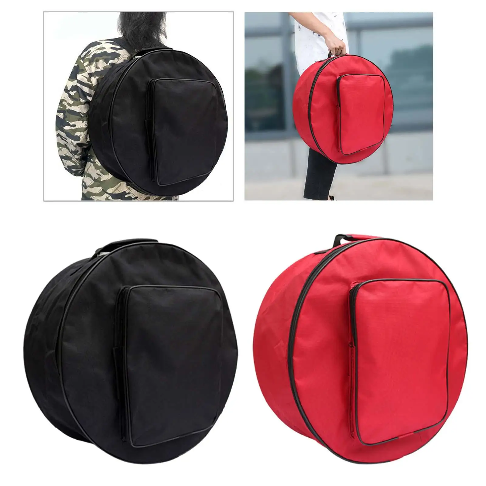 Snare Drum Bag Bass Drum Backpack Waterproof with Handle Carrying Bag Drum Case for Gloves Performance Accs Percussion Parts