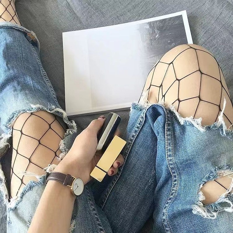 Title 2, Women Sexy High Waist Fishnet Stockings Mesh Cl...