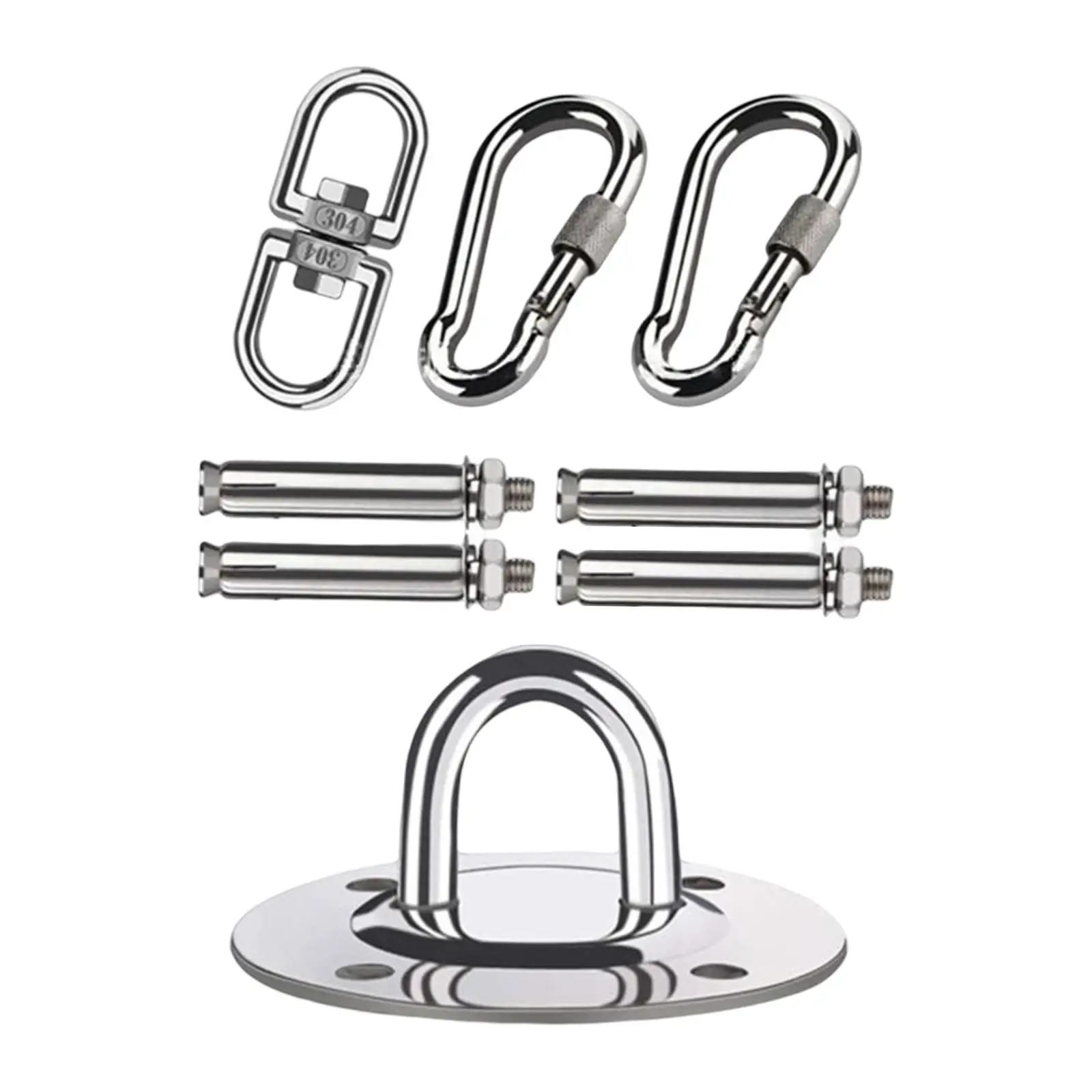 Hammock Hanging Kit Equipment Hanger Stainless Steel Hook Accessories Bracket Heavy Duty for yoga Ceiling Chair