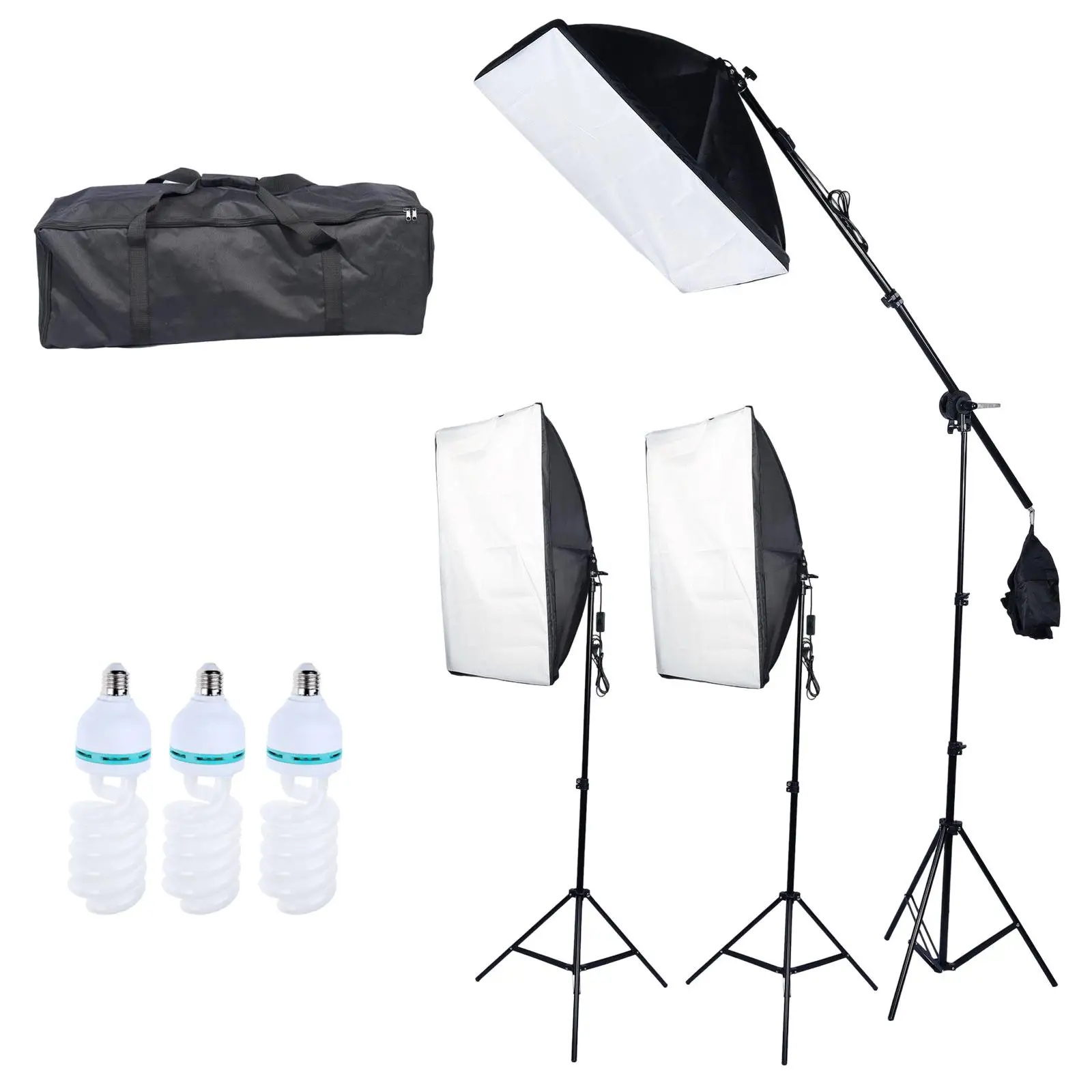 14Pcs Continuous Photography Lighting Kit with Storage Bag for Live Performances