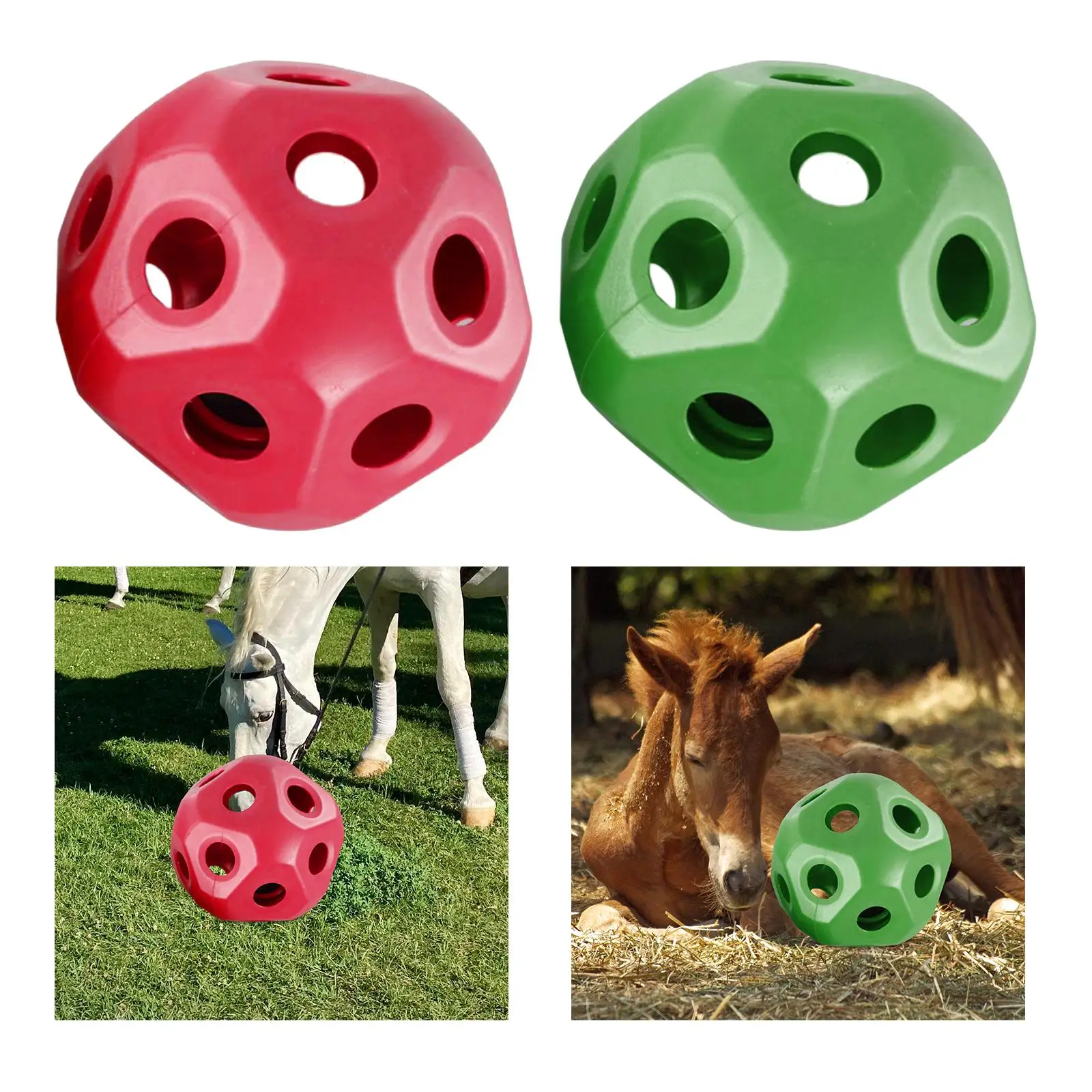 Horse Treat Ball Hollow Out Horse Feeder Toys Snack Ball Hay Feeder Toy Ball Multifunctional Hanging for Horse Chasing