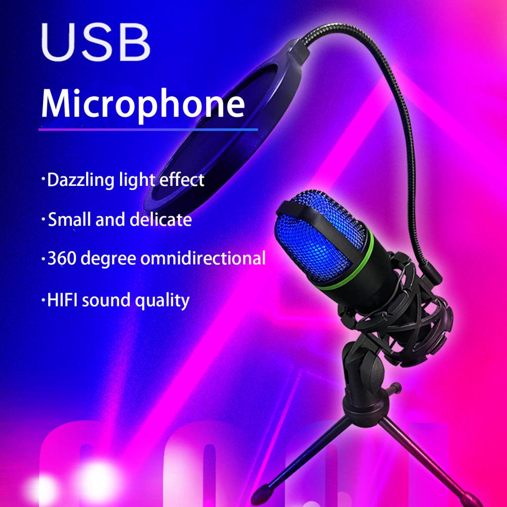 Title 10, Microphone USB professionnel rvb, condensateur ...