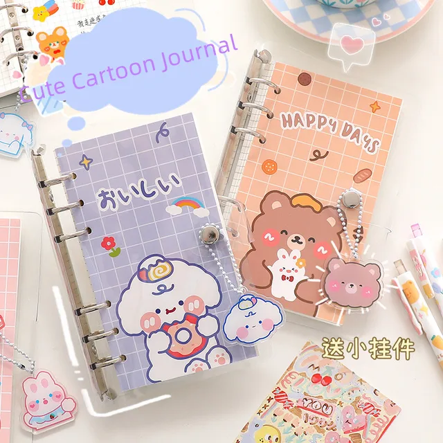 Kawaii Kitty Cute Notebook Cat Planner Scrapbook NotePad Soft Cover Diary  School Supplies Agenda 2022 Journal Accessories - Price history & Review, AliExpress Seller - Let's journal Store