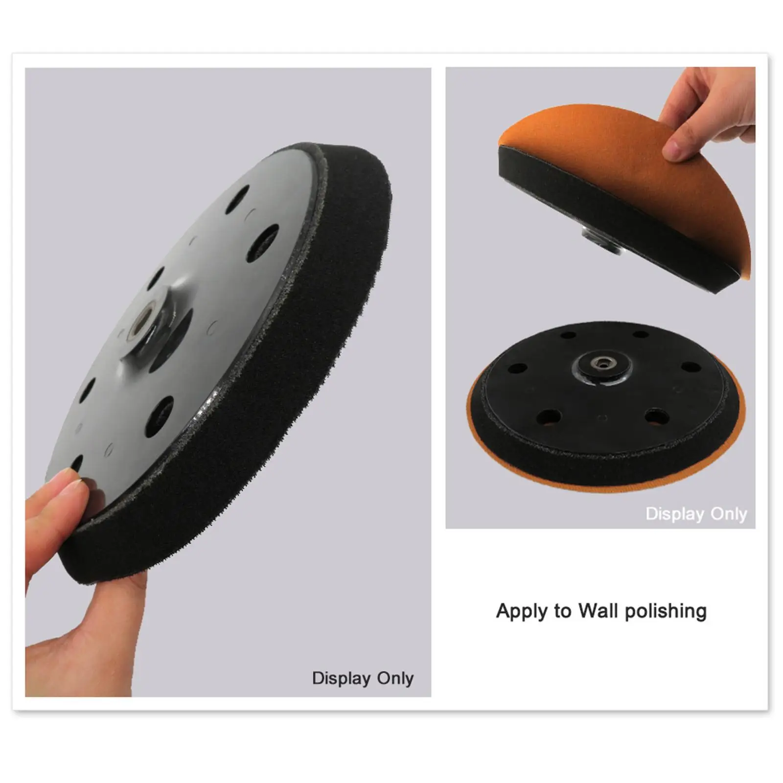 Backing  Hole Polisher Tools Accessory Wall Polishing Pad for Drywall Sander