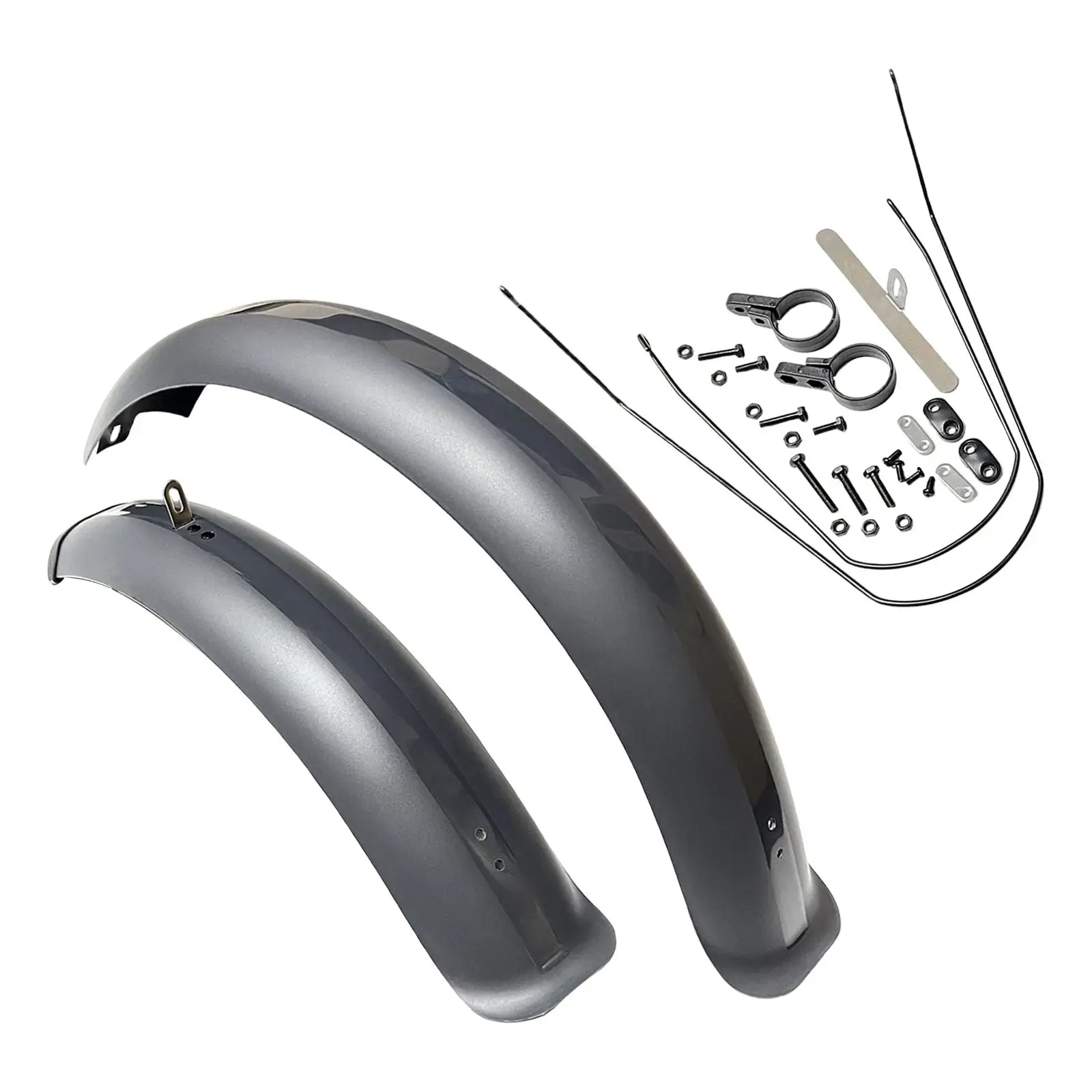 Bike Mudguard Front Rear Set Easy Installation Spare Parts Mudflap for