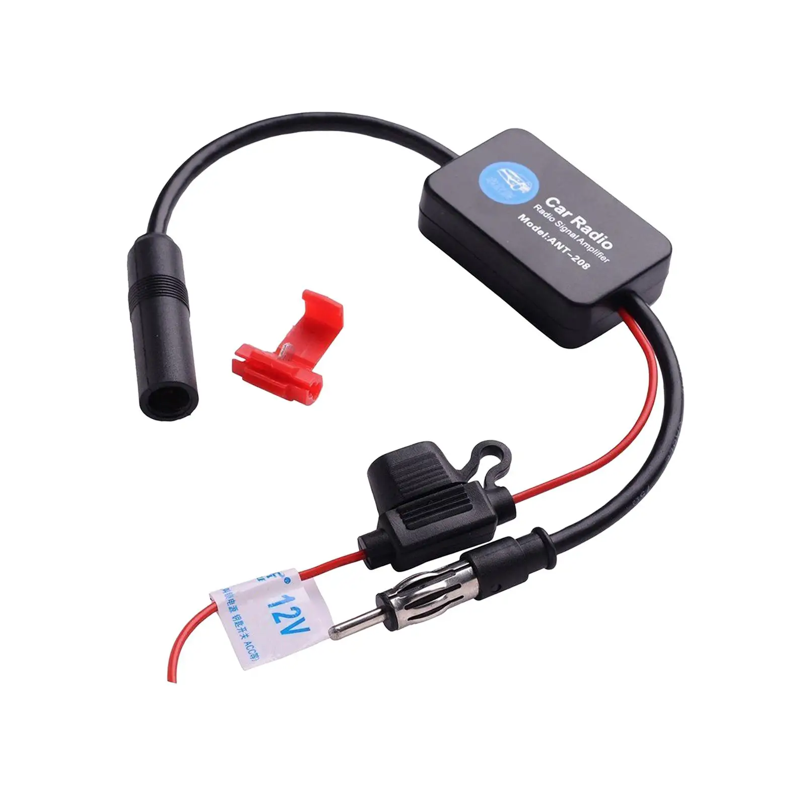 Fm Radio AM Antenna Signal Amp Amplifier Portable Accessories 12V Practical Booster for Marine Vehicle SUV Automotive Boat