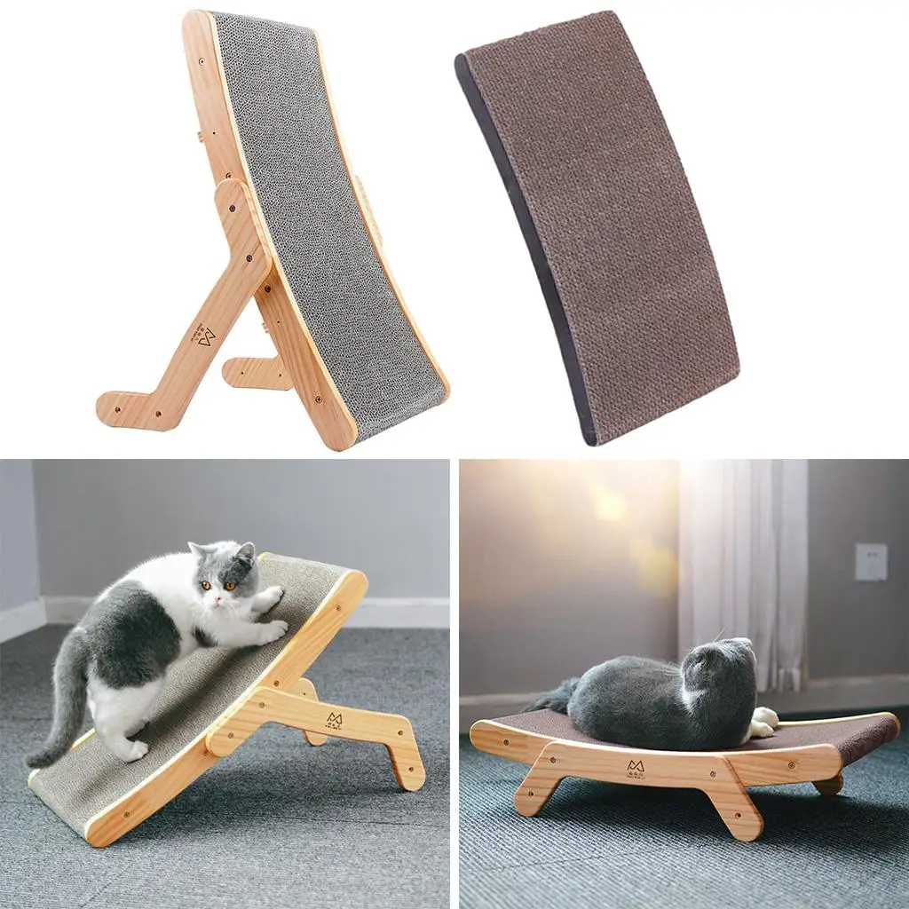 Pet Cat Scratching Board Bed Seat Toy for Indoor Sunbathing Scratcher