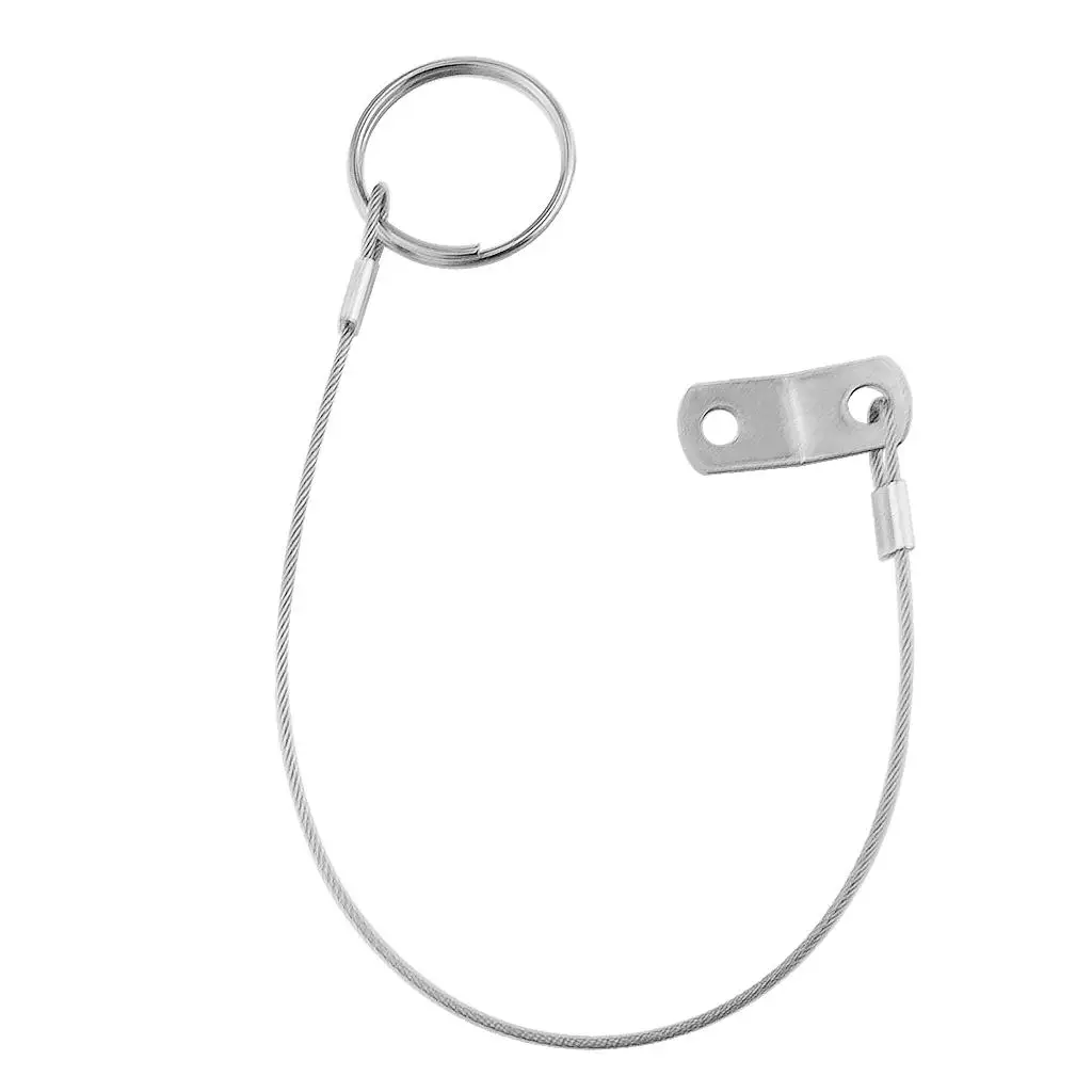 1x Stainless Steel Boat Bimini Top Quick Pin with 240mm Lanyard