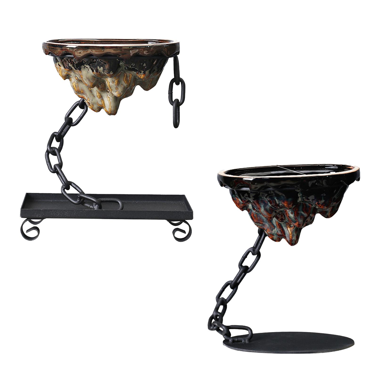 Potted Plants Pot Plant Container Iron Art Hanging Basket Decor Potted Plants Bonsai Pots