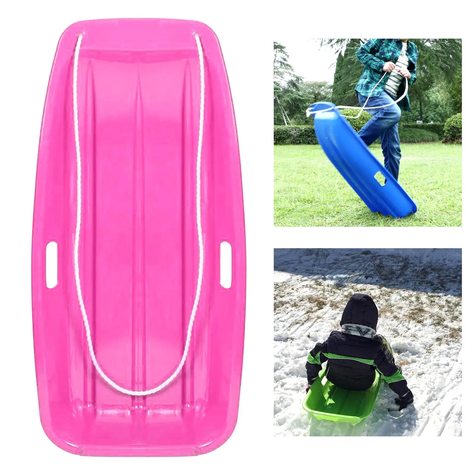 Outdoor Snow Sled Thicken Sledge Durable for Skating Sandboarding Kids