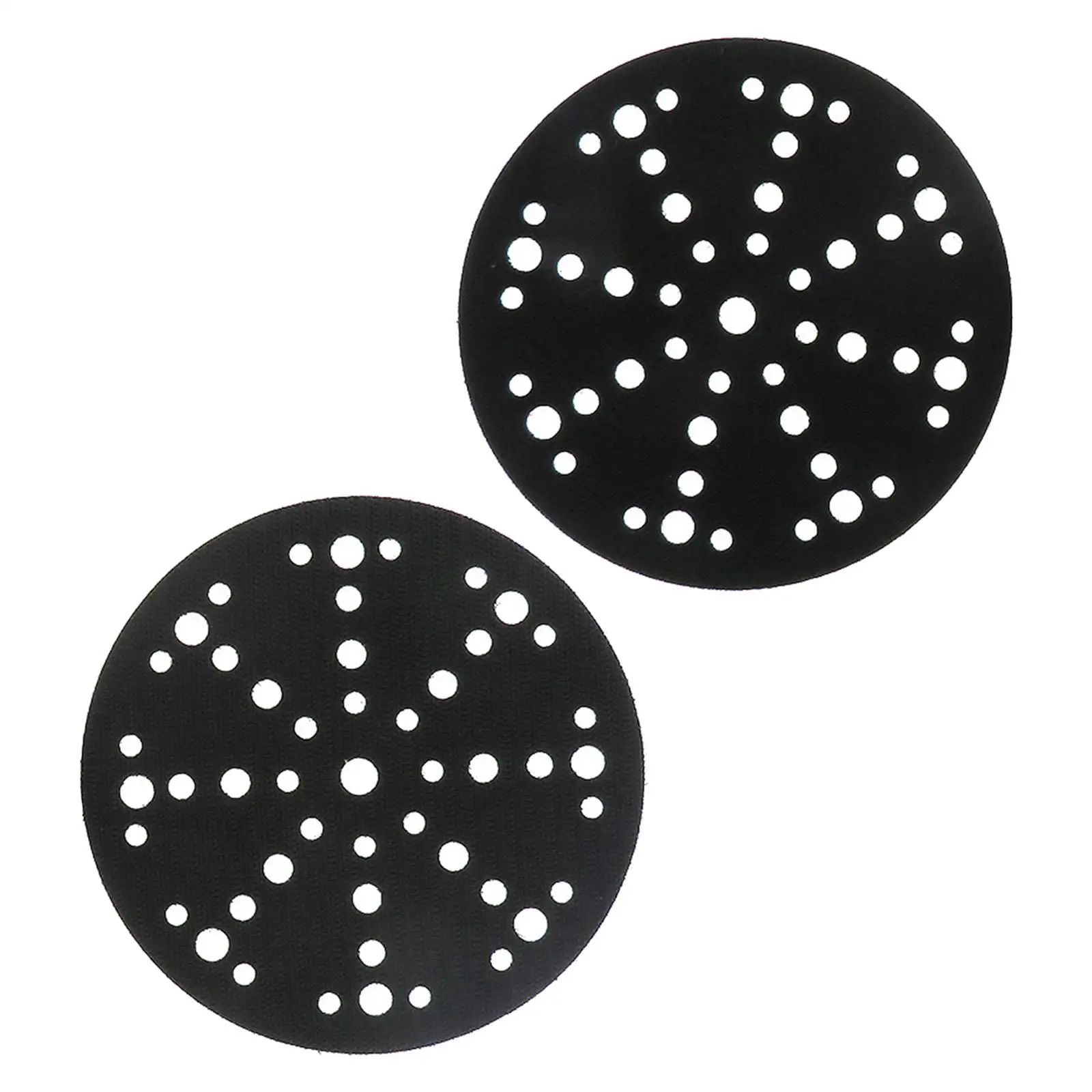 2x Sandpaper Disc Pads 6Inches 48 Holes Practical Grinding Plates Durable Backing Grinding Polishing Pad Disc for Polisher