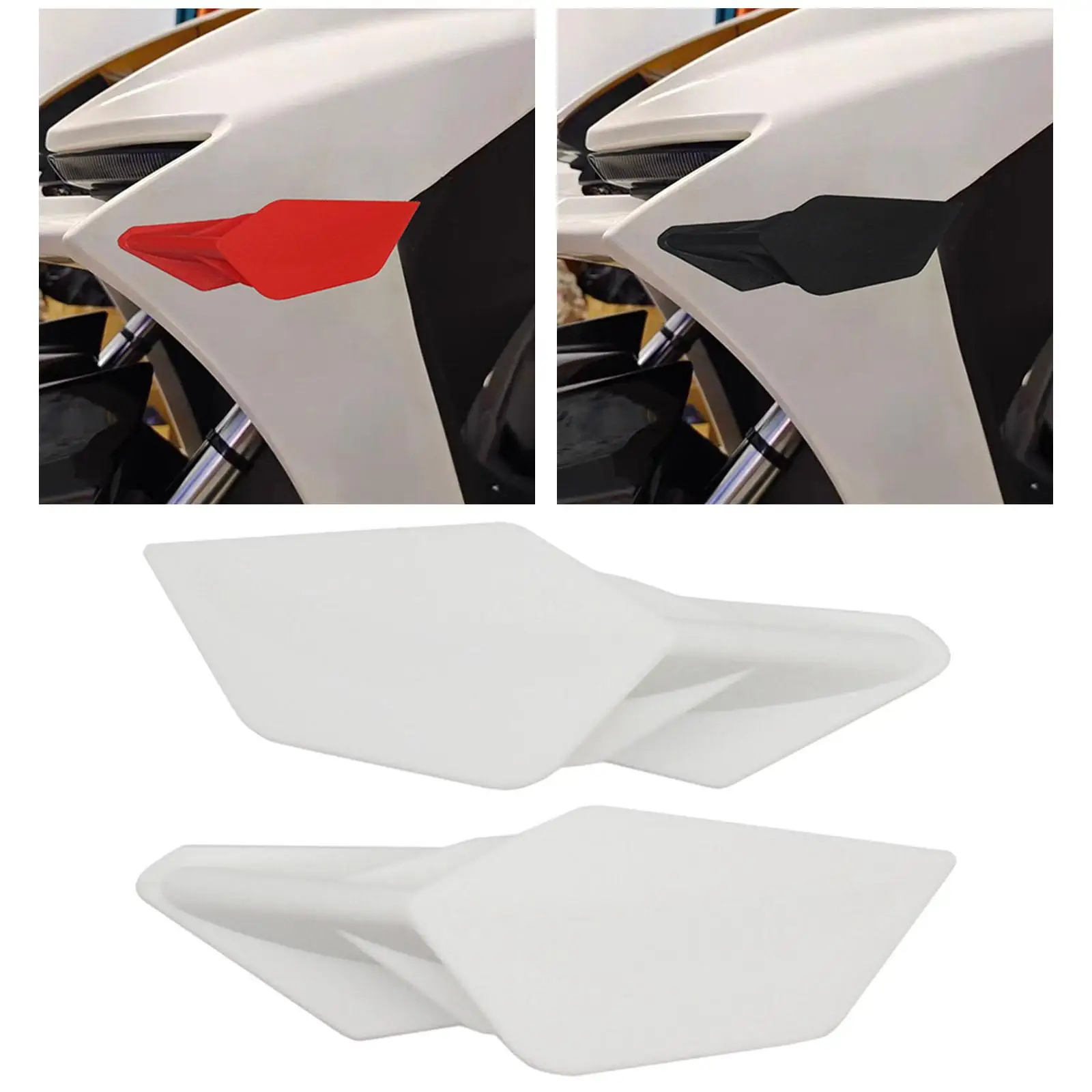 2 Pieces Motorcycle Scooter Dynamic Wing Kit ABS Front Fairing Winglet Kit Fits for Honda Crf1100L 20-2021 Easy Installation