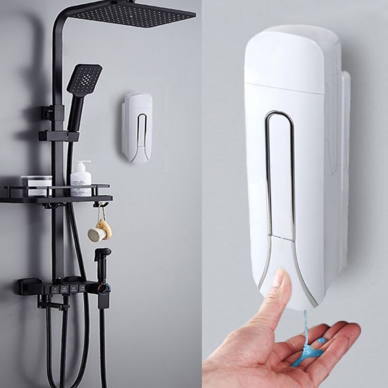 Hand-Press Sabão Dispenser Líquido Wall Mount Shower