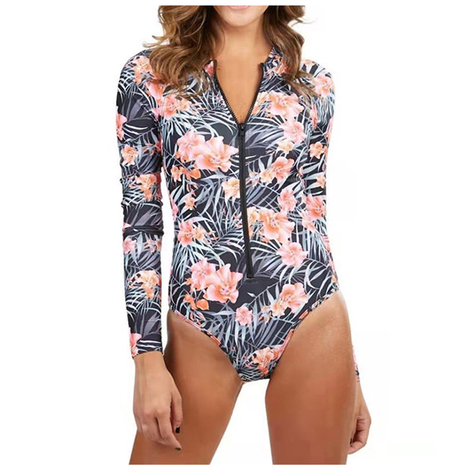 Bathing Suits 22 Women Swimsuit Long Sleeve Rash Guard Surfing Swimwear One Piece Print Bikini Brazilian Push Up Bra Monokini Aliexpress