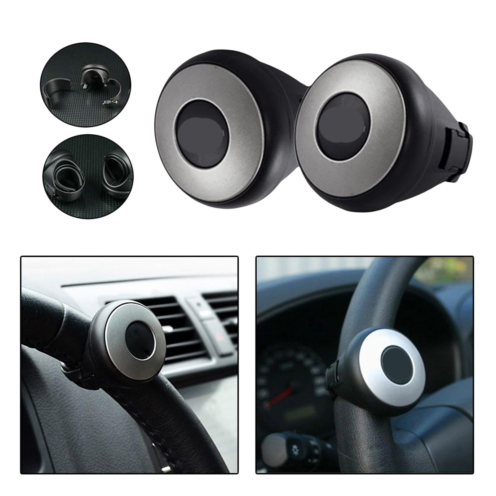 Set of 2 Steering Wheel Spinner Knob for Driving Turning Hand Control for Car Truck Boat Power Handle Accessories Premium Safe