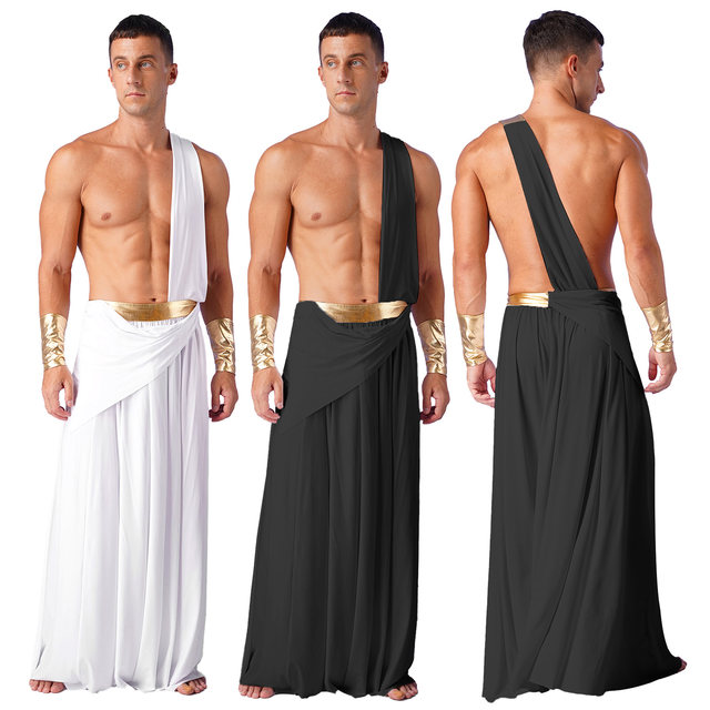 Men s Toga Greek God Costume Adult Halloween Grecian Toga Cosplay Fancy Dress Roman Antiquity Role Play Gladiator Outfits AliExpress 200000532