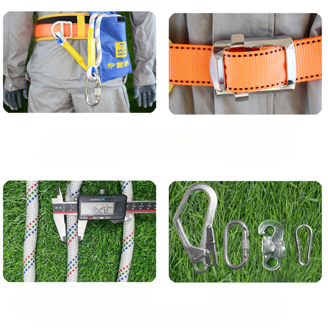 23KN High Altitude Work Safety Belt Rope Hook Electrician