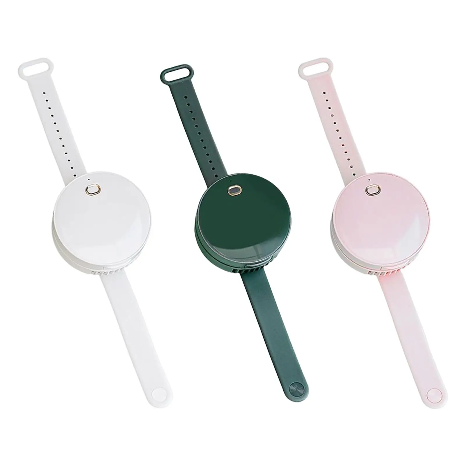 Portable Handheld Wrist Wear Fan USB Charging with Mirror Weighs Only 100G Indoor Outdoor Convenient to Carry for Women Makeup