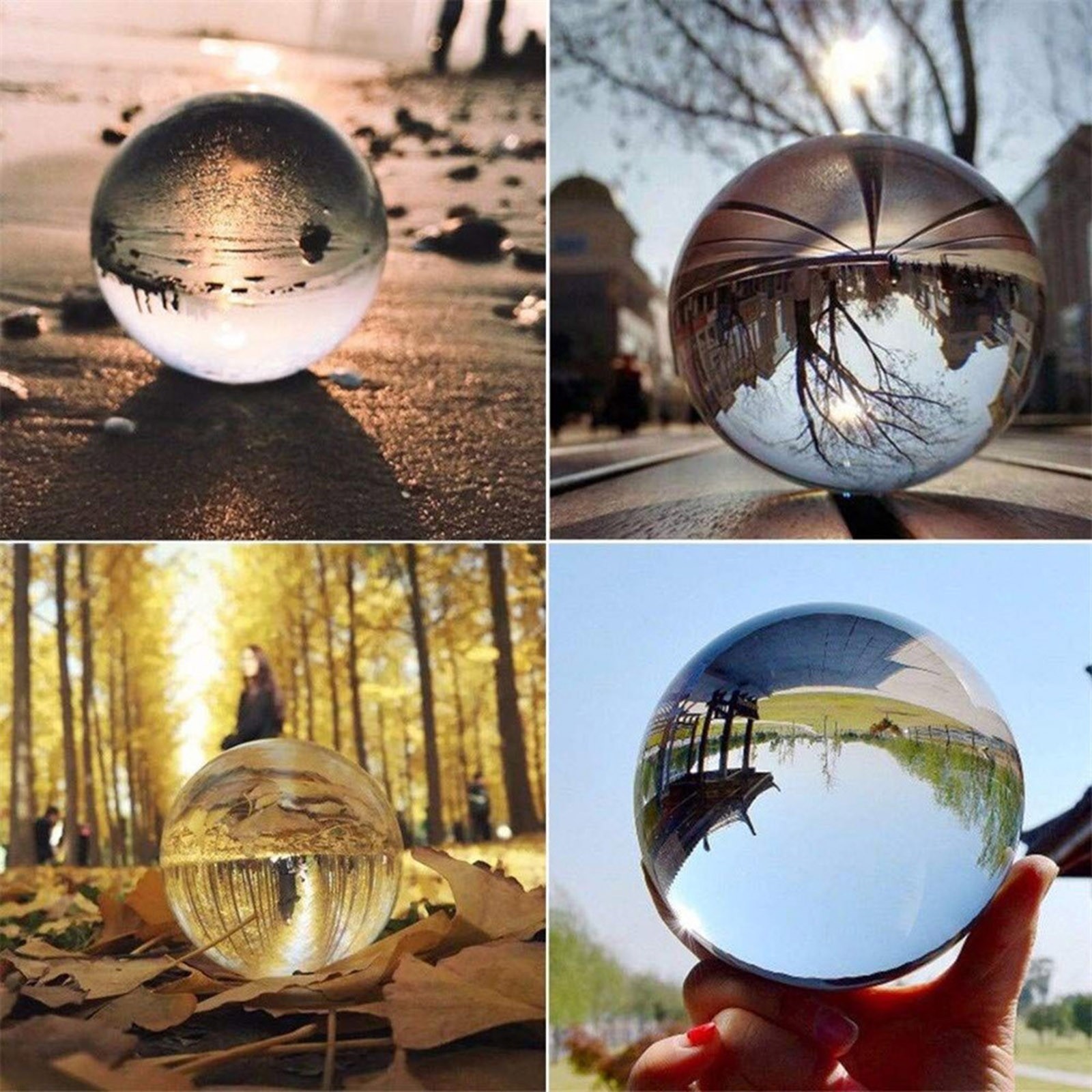 Прозрачное стекло хрустальный шар Сфера реквизит для фотосъемки Lensball  Декор подарок 1998 дом Рождественское украшение | AliExpress