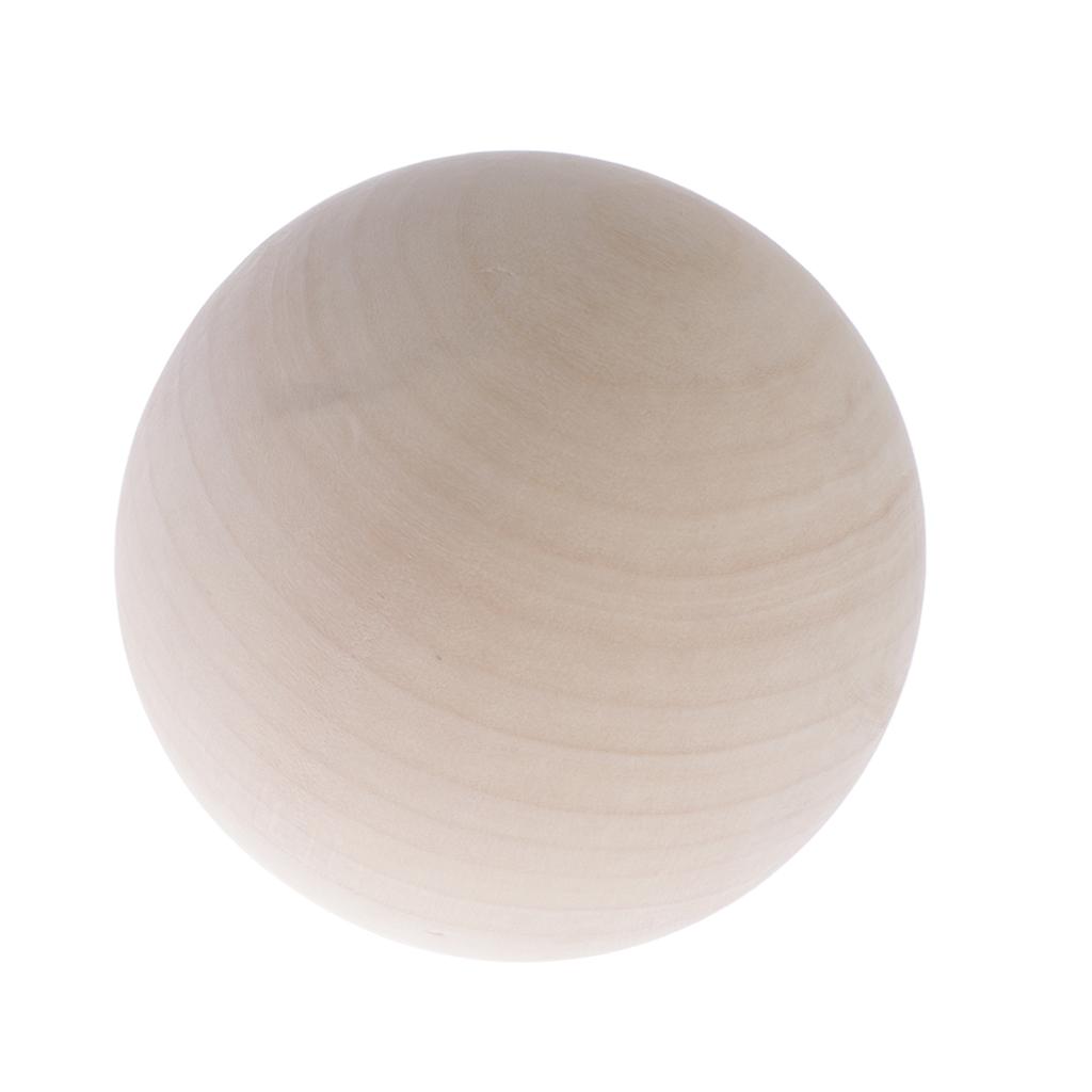  Natural Wood Balls Beads Hardwood Balls Solid Crafts Making