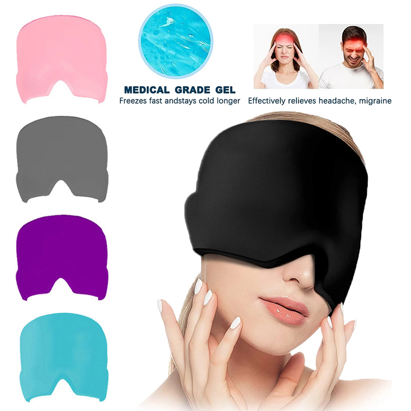 Best of Gel Hot Cold Therapy Headache Migraine Single Deck Head Massager Antistress Relief Pain Sleeping Eye Mask Ice Hat Health Care To Reviews & Tips