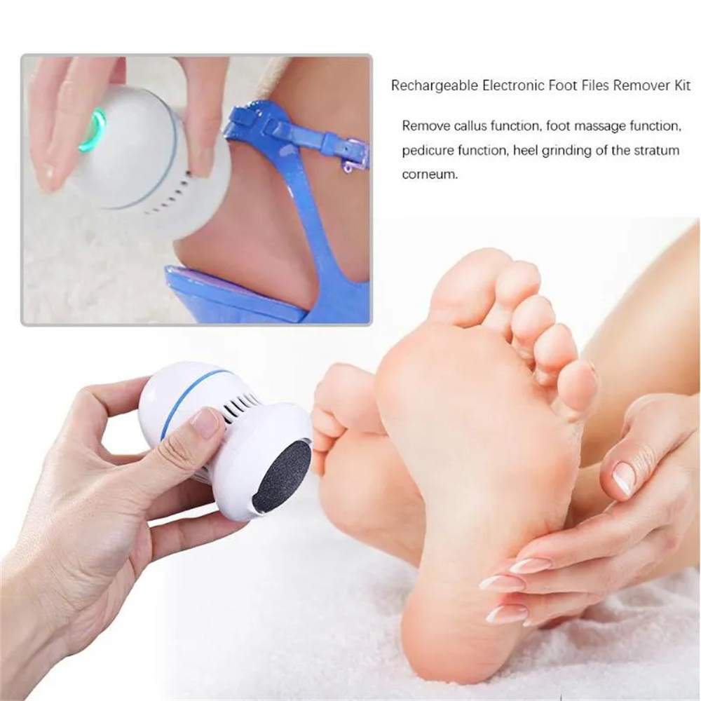 Best of Electric Foot Grinder Pedicure Dead Skin Callus Remover Care Cracked Hard Grinding Head Files Cleaning Tools Pedicure Supplies Reviews & Tips - Image 2