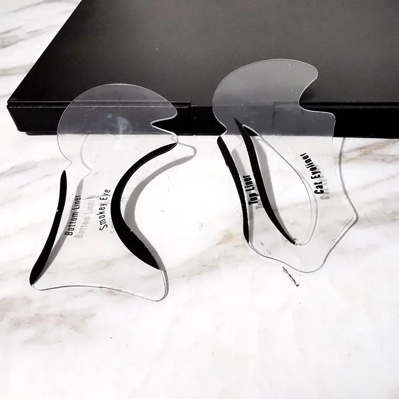 Description Picture 2 of itemEyeliner Stencils Winged Eyeliner Stencil Models Template Shaping Tools Eyebrows Template Card Eye Shadow Makeup Tool
