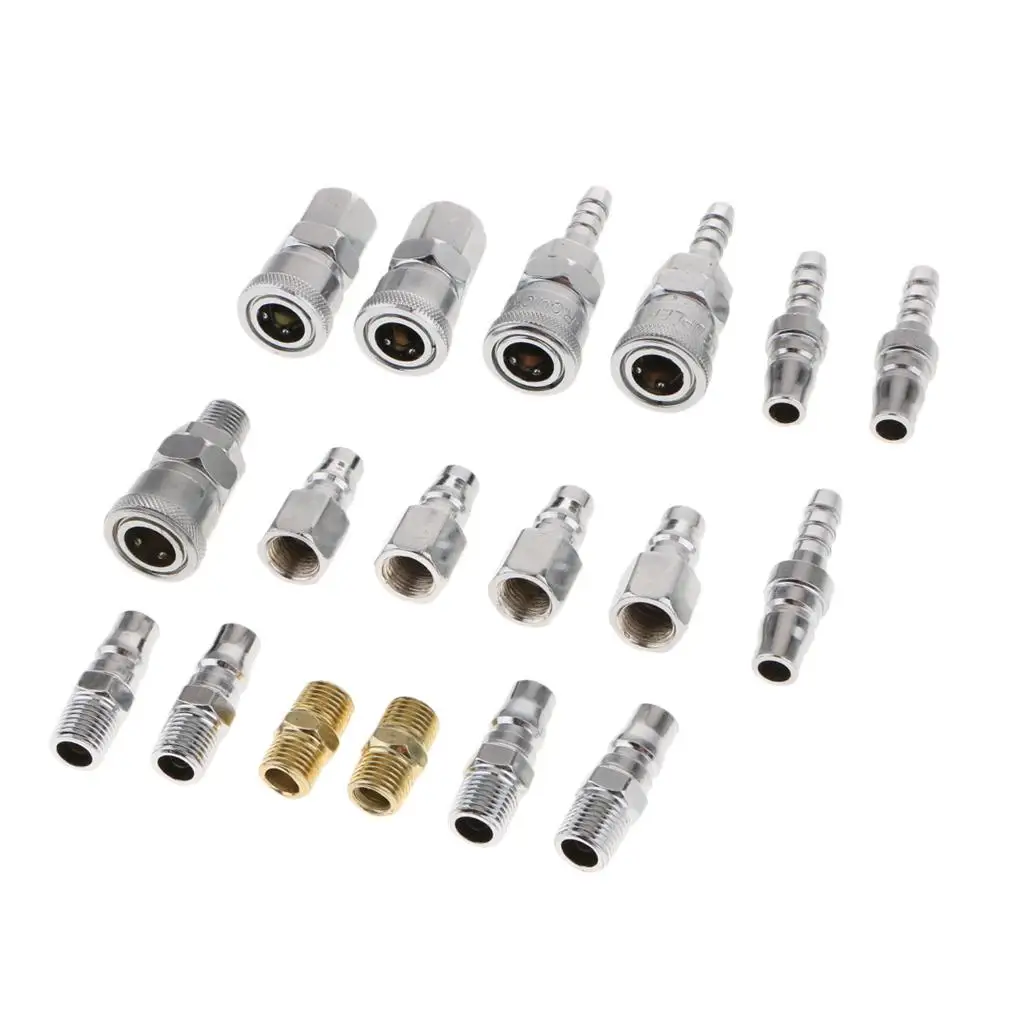 18x Coupler Set Connector Fittings 1/4