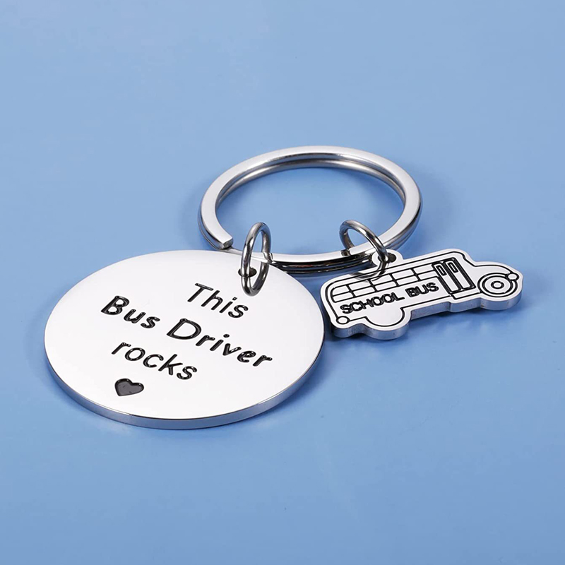 School Bus Driver Gift Keychain Thank You Appreciation Gift for Keeping Me Safe Retirement Going Away Gifts for Bus Driver – Detail 2