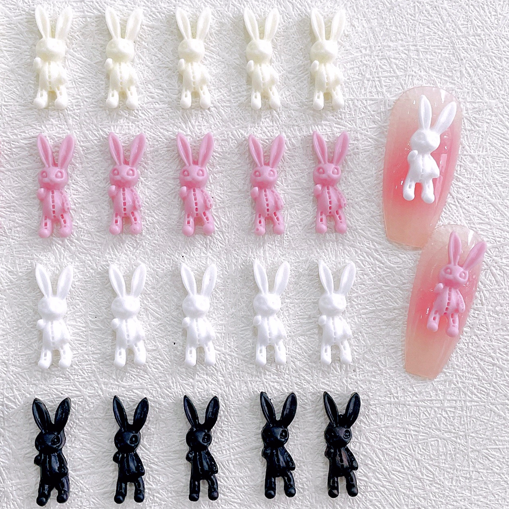 Best of 60PCS Cool 3D Acrylic Nail Art Decoration Rabbits Charms Kawaii Accessories Nail Supplies For Professionals Manicure Decor Parts Reviews & Tips