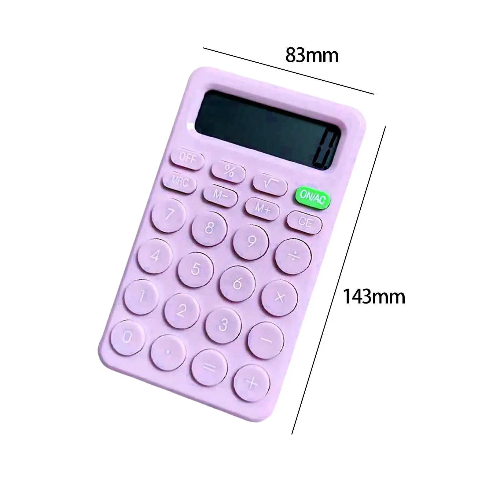 Basic Calculator Pocket Size Portable 8 Digit Easy to Read LCD Display Desktop Calculator Desk Calculator for Office Kids