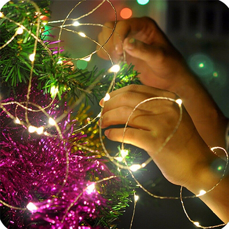 String Lights 1-20M Waterproof Wire Garland Fairy Lights Birthday Wedding Valentine Christmas Decor Holiday Outdoor Garden Party